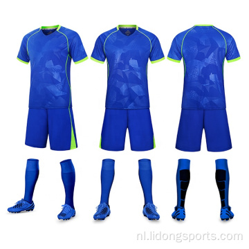 Ontwerp voetbal snel droog voetbaluniform voor mannen